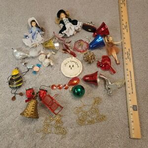 Vintage Mixed Christmas Ornaments Lot of 26